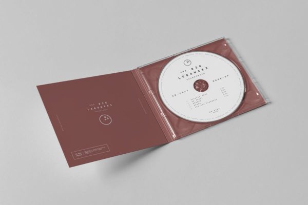 音乐CD盒子外观设计样机素材 CD Pack Mock-up