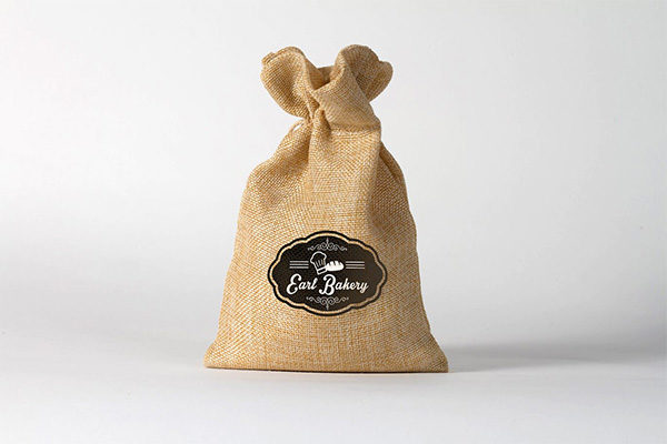 时尚简约淳朴的食品麻袋包装设计VI样机展示模型素材精选mockups