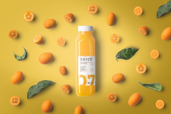 果汁瓶罐包装样机 Juice Bottle Mockups
