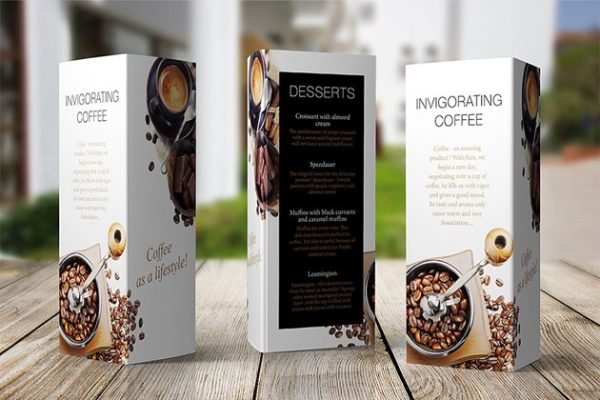 食品外包装外观设计样机素材模板v6 Standing Triangle Tents vol.6