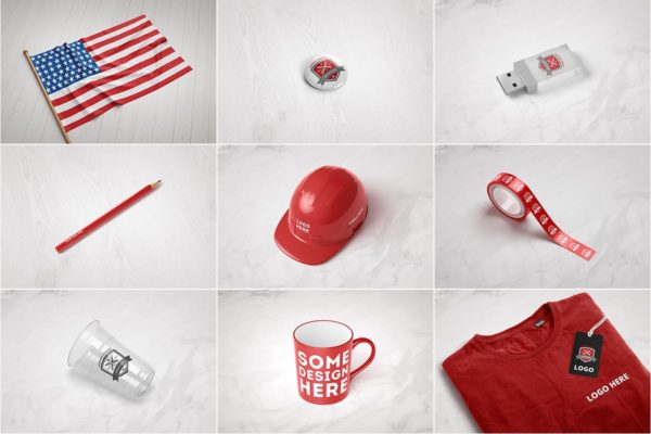 商品品牌&Logo样机模板 Branding & Logo Mock-up