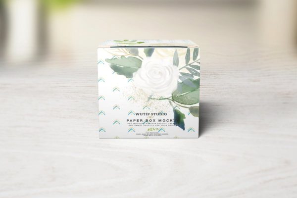 食品/礼品方形包装盒样机V2 Square Box Mockup 02