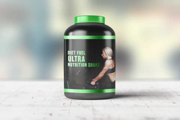运动营养补充剂包装瓶外观设计样机素材模板 Sports Nutrition Supplements Bottle Mock-Up
