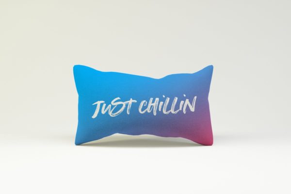 矩形枕头印花图案设计样机素材模板 Rectangle Pillow Mockup