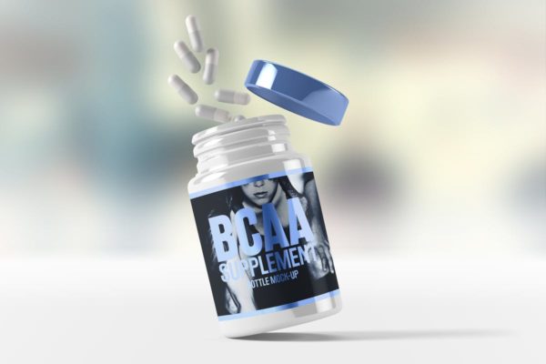 营养品/药物瓶外观设计样机素材模板 Supplement / Medicine Bottle Mock-Up