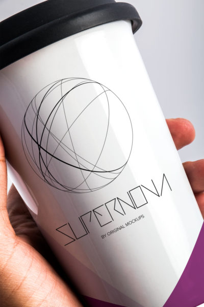 咖啡纸杯外观设计效果图PSD样机01 Coffee Mug PSD Mockup 01