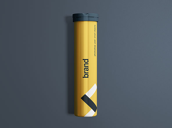 泡腾片外包装设计效果图样机 Effervescent Tablets Mockup