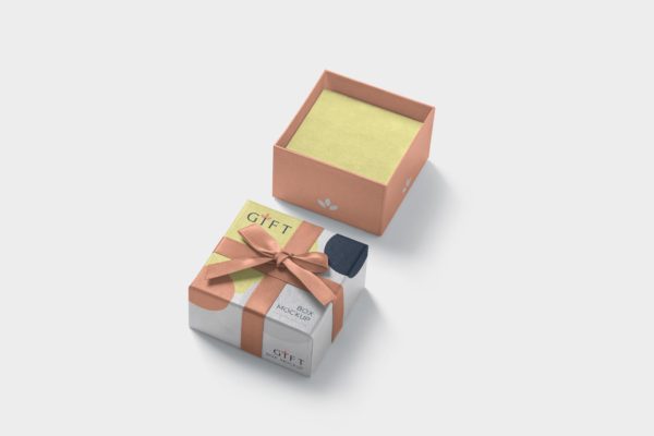 高档礼品包装盒外观设计样机素材模板 Gift Box Mockups