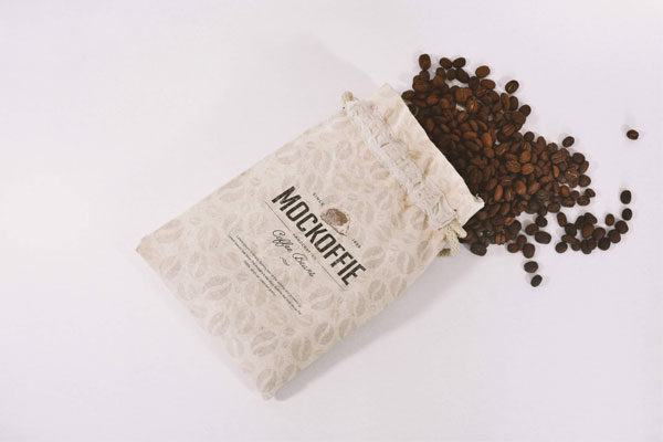 咖啡豆包装麻袋外观设计样机素材模板 Jute Coffee Bag Mockup