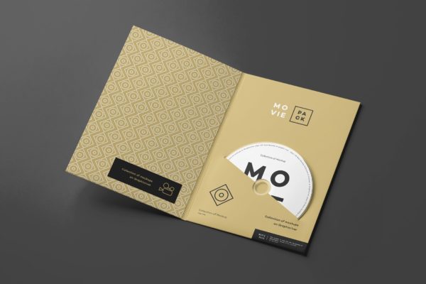 DVD电影光盘外包装设计样机素材模板4 Movie Pack Mock-up 4