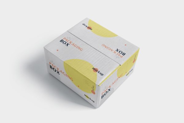 品牌定制包装箱物流快递包装箱外观设计样机素材 5 Packaging Box Mockups