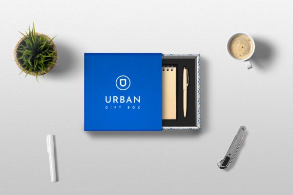 高端礼品包装盒外观设计样机素材模板 Gift Box Mockups