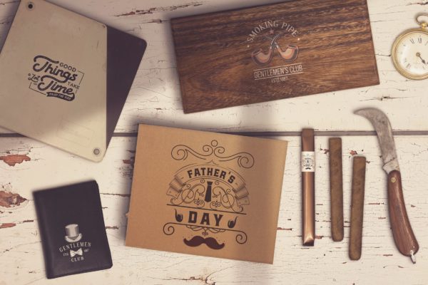 古巴雪茄外包装手绘设计场景样机模板 Cuban Cigars Scene Creator