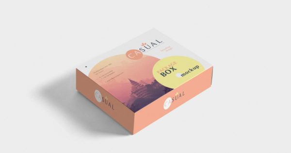 水果生鲜包装盒外观设计效果图预览样机 Box Packaging Mockups