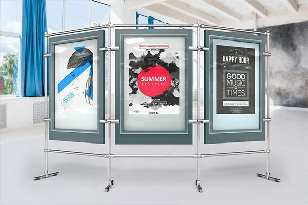 10个高品质的海报传单DM样机素材VI展示模型mockups