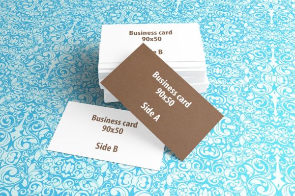标准企业名片样机素材模板 Standard Business Cards Mockups v.1