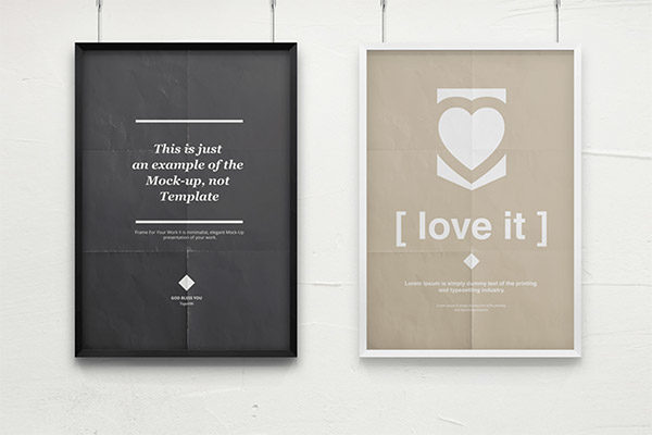 高品质的时尚高端海报宣传单DM样机素材VI展示模型mockups