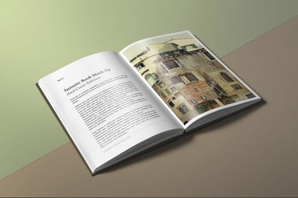 精装硬封图书样机素材模板 Book Mock-Up / Hard Cover Edition