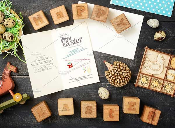 复活节贺卡样机素材 Easter Mockup