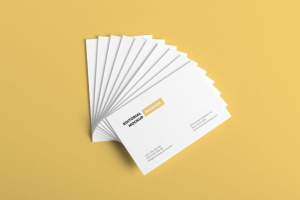 企业名片样机素材模板v2 Business Cards Mockup Vol. 2