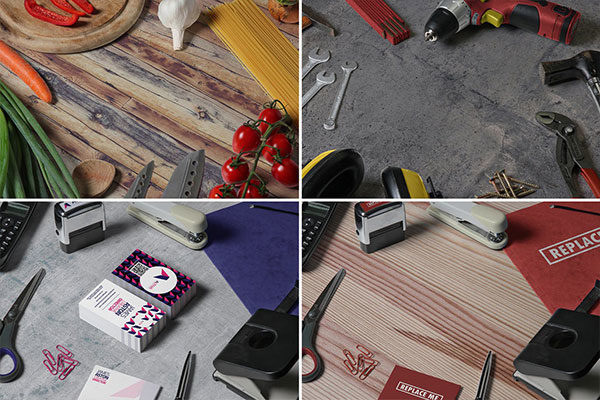 12个时尚高端的不同场景主题的VI样机素材展示模型mockups