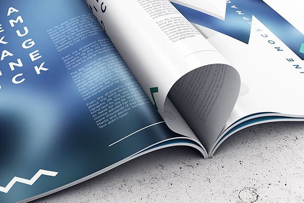 逼真质感的高端A4尺寸房地产楼书杂志品牌手册画册设计VI样机素材展示模型mockups