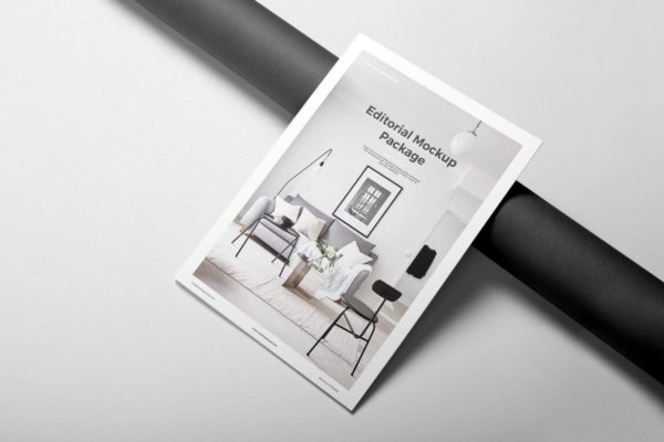 企业画册产品手册样机素材模板v1 Portrait Brochure Mockup Vol. 1