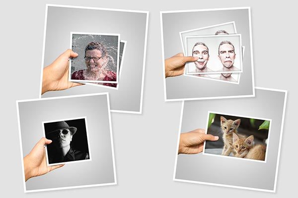 手持照片VI样机素材展示模型mockups