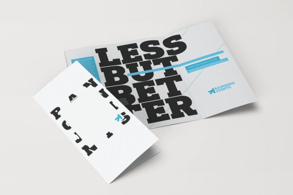 对折小册子传单样机素材模板 Trifold Brochure Mock-Up Pack