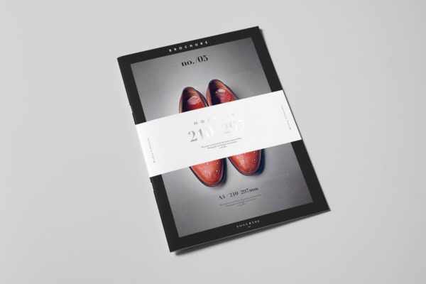 A4规格时尚杂志宣传册样机素材v2 A4 Brochure Mock-up 2