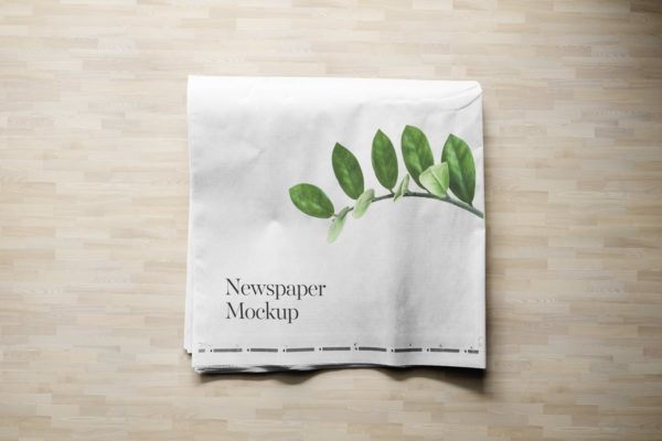 报纸新闻广告印刷品样机素材模板 Newspaper Advert Ad Mockup