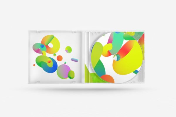 复古设计风格CD专辑封面样机素材 Vintage Album Covers Mockups