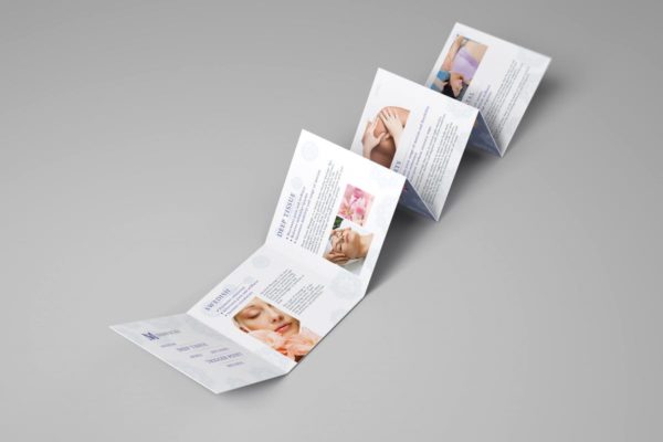 方形迷你折页宣传册样机素材V2 Square Mini Brochure Seven Panel Mockups 02