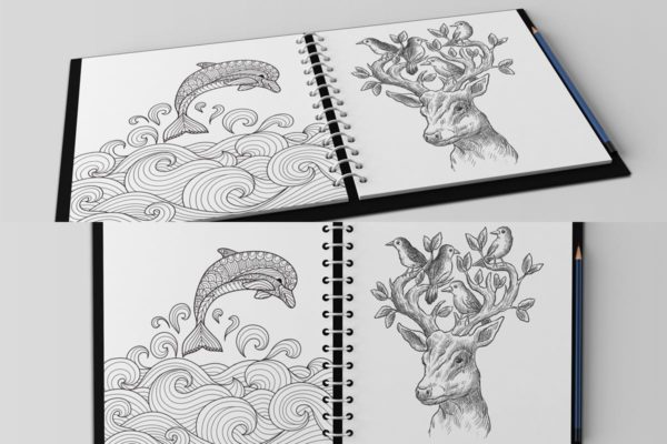 多用途活页记事本描绘本样机素材V3 Multipurpose Paper Mockups V3