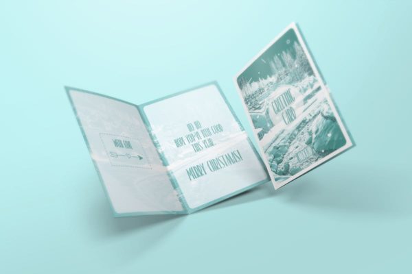 庆典节日贺卡/邀请函/明信片样机素材模板 Greeting Card / Invitation Mockups