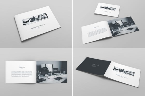 A4多用途产品目录产品手册样机素材模板Vol.1 Brochure Catalog Mockup Vol. 1