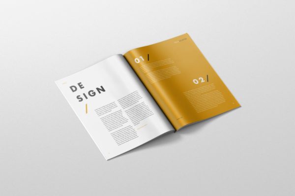 高级时尚杂志样机素材模板 Magazine Mockup – US Letter 8.5×11 inch