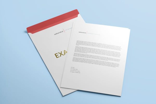 C4规格大信封设计样机素材模板 Envelope C4 Mock-up