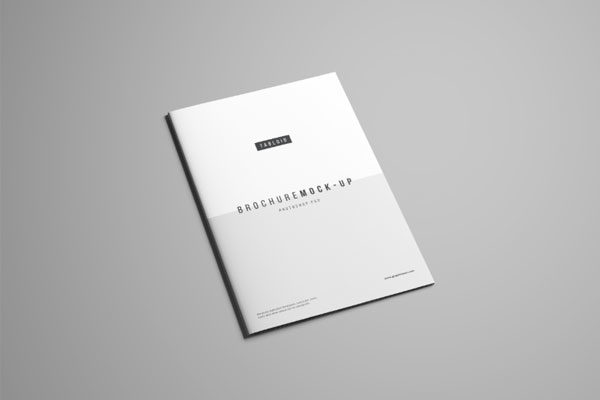 极简主义的小报杂志样机素材