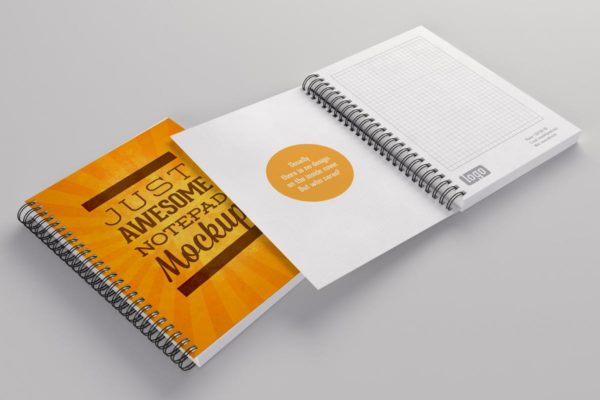 活页记事本样机素材套装 Notepads Mockups Pack