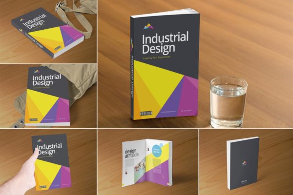 专业简装图书封面设计样机素材 Professional Book Cover Mockups
