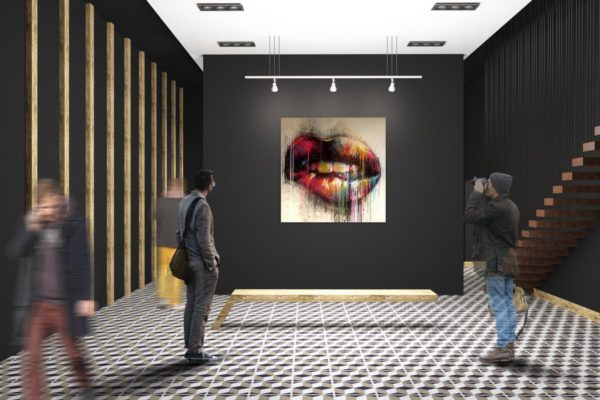 海报油画艺术品展览样机素材Vol.7 Exhibition Mockup [vol 7]