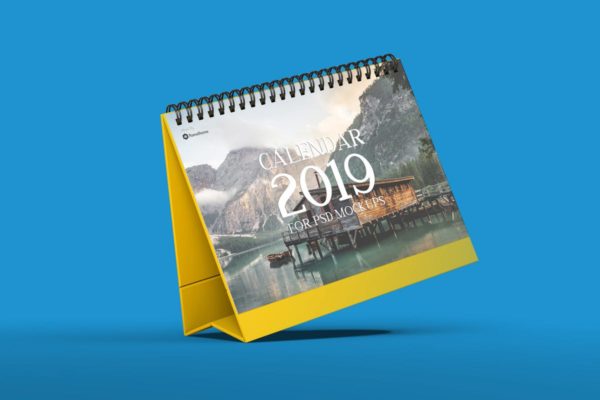 活页日历表/台历样机素材模板V1 Calendar Table Mockups vol.1