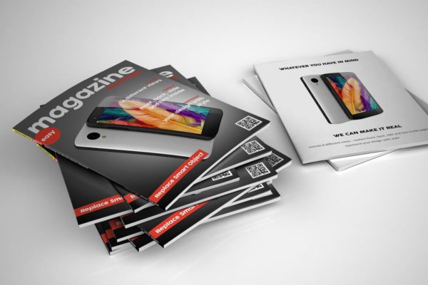 杂志封面封底设计样机素材模板 Magazin Mock Up