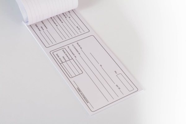 企业收据/回执单设计样机素材免费模板 Receipt Mock Up