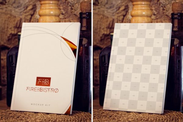 艺术作品展览图书封面设计图样机素材模板6 Art Book Mockup 6