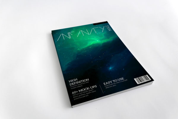 A4纸大小杂志封面设计样机素材模板 A4 Cover Magazine Mockup