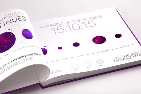 精装图书画册内页排版设计PSD样机素材02 Hardcover Large Landscape Book PSD Mockup 02