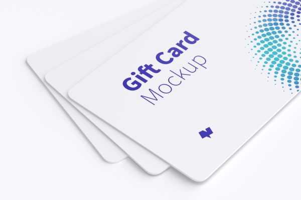 礼品积分卡外观设计样机素材模板08 Gift Card Mockup 08
