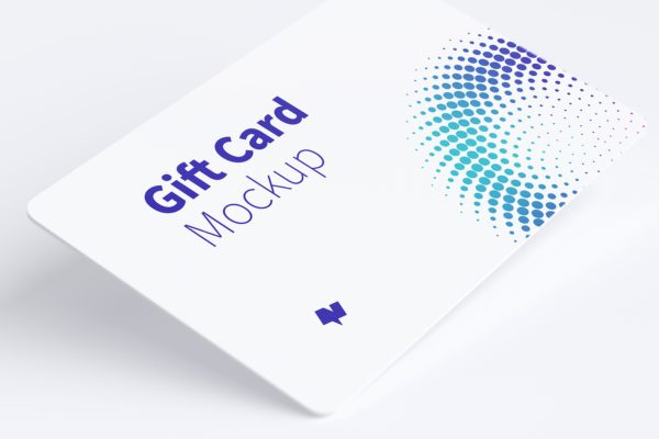 积分礼品卡卡片版式设计效果图样机素材07 Gift Card Mockup 07